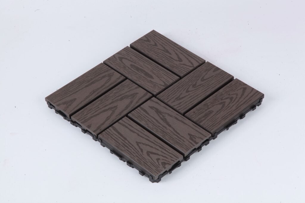 CNTop QuickInstall WPC DIY Flooring 12″x12″