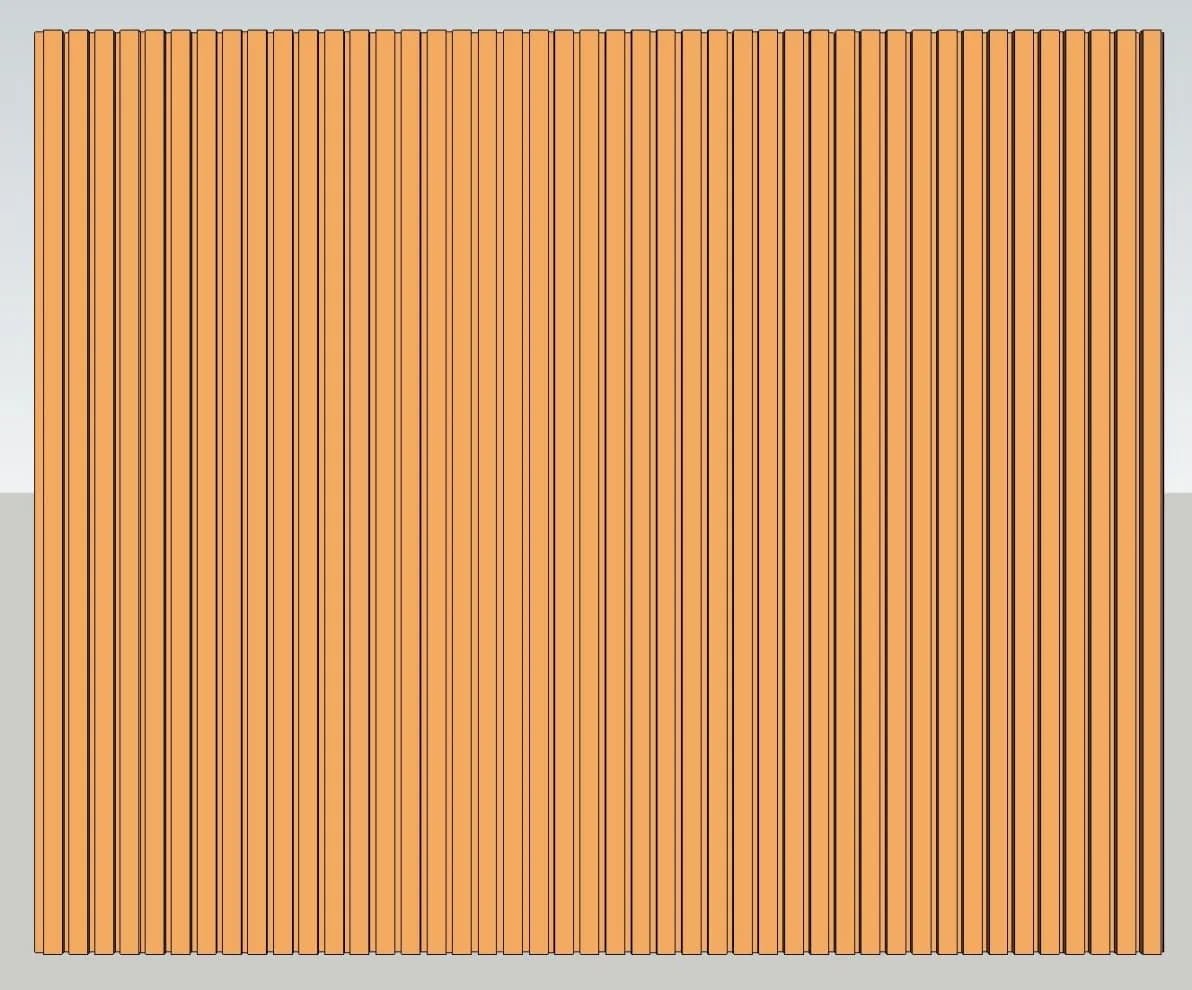 Install wall panels in the following order.