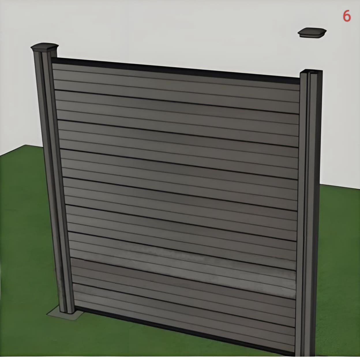 6. Install the Post Caps.    Secure the post caps to complete the installation.